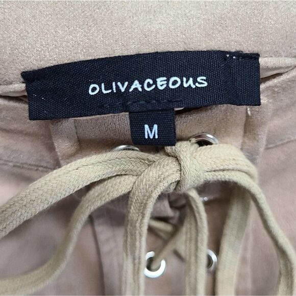 Lace Up Faux‎ Suede Mini Skirt Size Medium - Picture 5 of 8